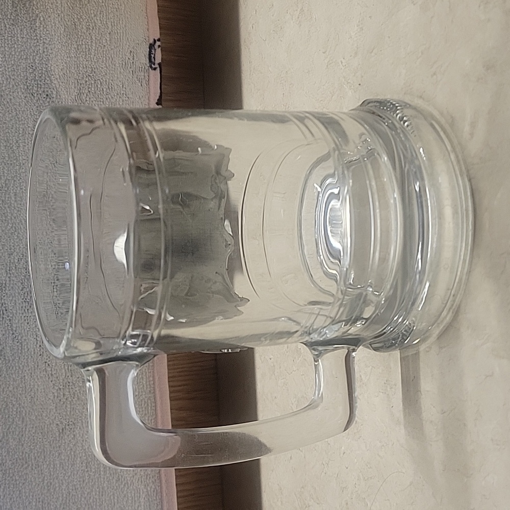 Seattle Seahawks NFL glass beer steins mug. Very likely vintage. Heavy! No flaws - Picture 3 of 6